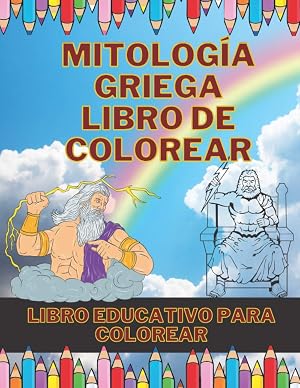 Mitologia Griega Libro De Colorear: Libro de colorear educativo para ni&ntilde;os y adultos
