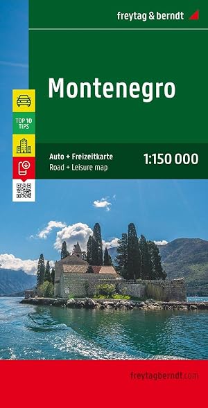 Montenegro, mapa de cerreteras. Escala 1:150.000. Freytag & Berndt.: Toeristische wegenkaart 1:150 000: AK 0713 (Auto karte)
