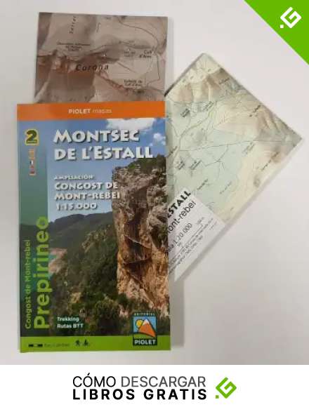 Montsec de l'Estall. Congost de Mont-rebei 1:20.000