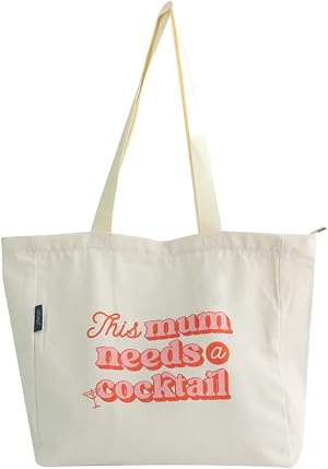 Mr. Wonderful - Fabric tote bag - This mum needs a cocktail
