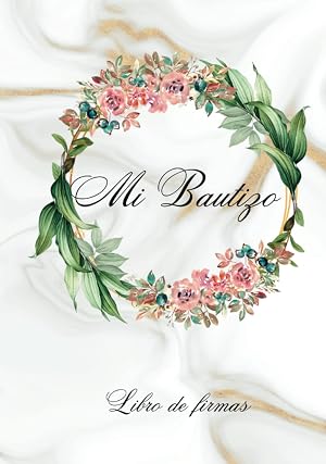 My Bautizo: Mi Bautizo/Libro de firmas con arboles para huellas dactilares.