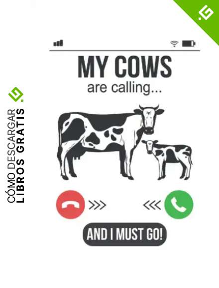 My Cows are calling... and I must Go!: Vacas Llame Farmer Fun regalos port&aacute;til alineado (formato A5, 15. 24 x 22. 86 cm, 120 p&aacute;ginas)