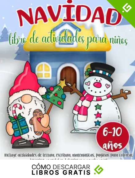 Navidad: Libro de actividades para ni&ntilde;os. 6-10 a&ntilde;os. Incluye actividades de lectura, escritura, matem&aacute;ticas, p&aacute;ginas para colorear, lettering, ... de Navidad con este libro de repaso.