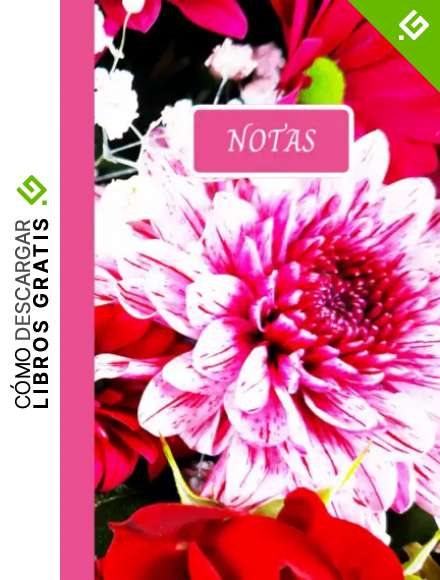Notas: Hermoso cuaderno de patrones florales rojos y rosas, forrado