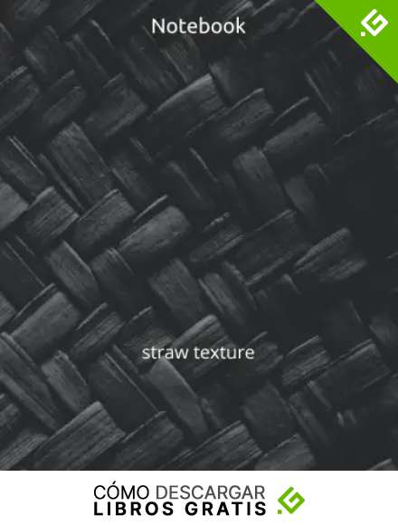 Notebook: straw texture