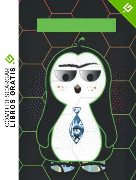 Notebook with animated penguins illustrations