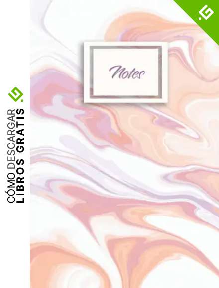 Notes: Marble Styled Colorful Blank Dotted Notebook