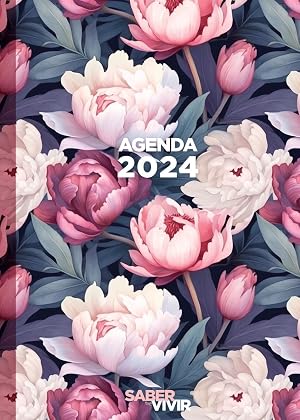 Pack Especial Agenda Floreada + Calendario 2024 | Saber Vivir (Calendarios y Agendas)