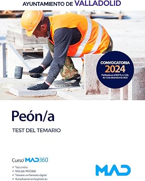 Pe&oacute;n/a del Ayuntamiento de Valladolid. Test del temario