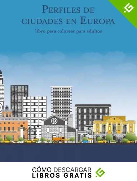 Perfiles de ciudades en Europa libro para colorear para adultos: 1