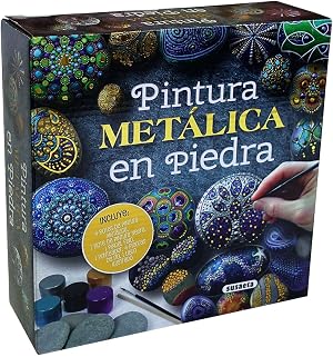 Pintura met&aacute;lica en piedra (Mandalas en piedra)
