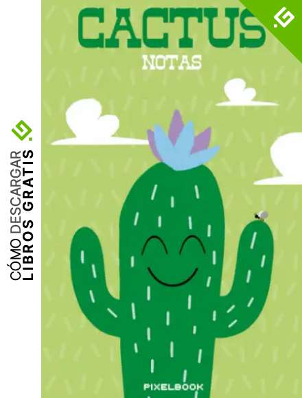 PIXELBOOK CACTUS NUBES: Bloc de hojas a rayas, 200 p&aacute;ginas, 15,24 x 22,86 cm (6 x 9), acabado mate, tapa dura...