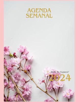 Planificador semanal. Agenda 2024. 75 p&aacute;ginas