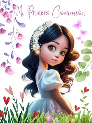 Primera Comuni&oacute;n. Libro de Firmas y Dedicatorias Comuni&oacute;n ni&ntilde;as