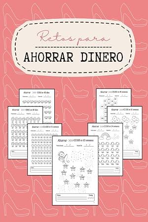 Retos para ahorrar dinero: Cuaderno de seguimiento de ahorro con 25 desaf&iacute;os desde 100&euro; hasta 24.000&euro;.
