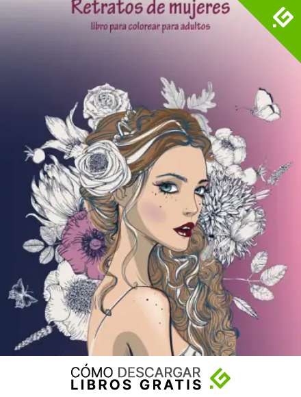 Retratos de mujeres libro para colorear para adultos 1