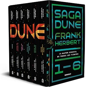 Saga Dune 1-6. La mayor epopeya de todos los tiempos: (edici&oacute;n estuche con: Dune | El mes&iacute;as de Dune | Hijos de Dune | Dios emperador de Dune | Herejes de Dune | Casa capitular Dune) (Best Seller)