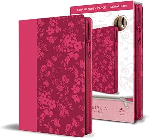 Santa Biblia / Holy Bible: Reina-Valera 1960, fucsia, simil piel, cremallera
