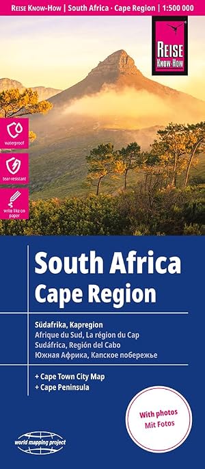 Sud&aacute;frica: regi&oacute;n del Cabo, mapa impermeable de carreteras. Escala 1:500.000 impermeable. Reise Know-How.: rei&szlig;- und wasserfest (world mapping project) (South Africa: Cape Region (1:500.000))