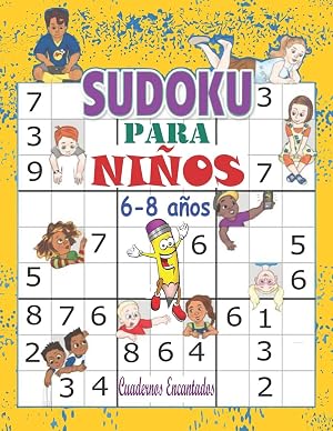 Sudoku para ni&ntilde;os 6-8 a&ntilde;os: Libro sudokus faciles 9x9: 100 Sudokus para ni&ntilde;os de 6 a 8 a&ntilde;os - con soluciones ; sudokus faciles y grandes, libro ... l&oacute;gica para ni&ntilde;os, libro sudokus pasatiempos