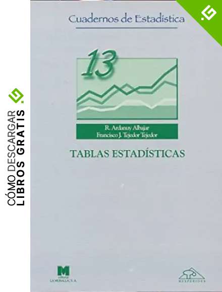 Tablas estad&iacute;sticas (Cuadernos de estad&iacute;stica)