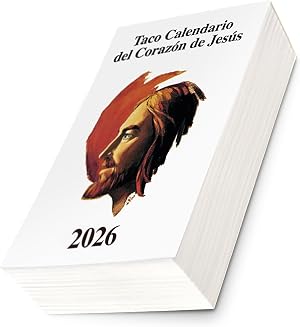 TACO CALENDARIO DEL SAGRADO CORAZ&Oacute;N DE JES&Uacute;S 2026. CL&Aacute;SICO