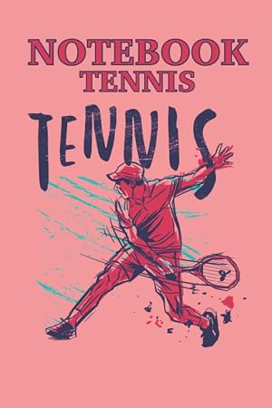 Tenis en cuaderno: Notebook de tenis 120 p&aacute;ginas forradas, tama&ntilde;o 15, 24 x 22, 86 cm