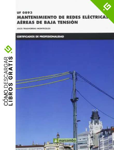 *UF0893 Mantenimiento de redes el&eacute;ctricas a&eacute;ras de baja tensi&oacute;n: 1 (CERTIFICADOS DE PROFESIONALIDAD)