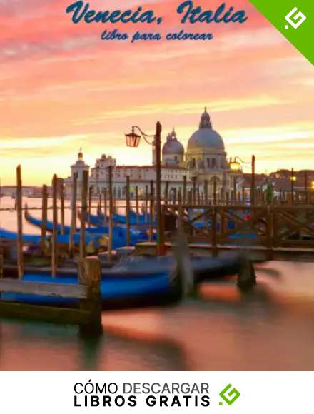 Venecia, Italia libro para colorear 1