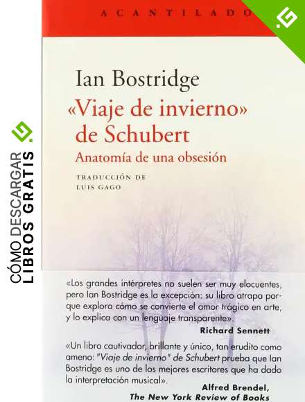 "Viaje de invierno" de Schubert: Anatom&iacute;a de una obsesi&oacute;n: 385 (El Acantilado)
