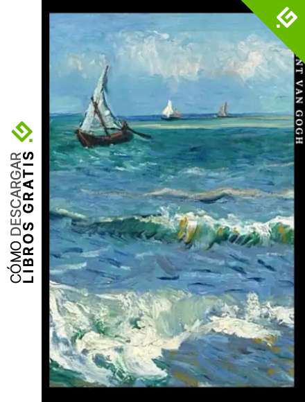 Vincent van Gogh: Paisaje marino en Saintes-Maries. Cuaderno de notas. Design art&iacute;stico y elegante.