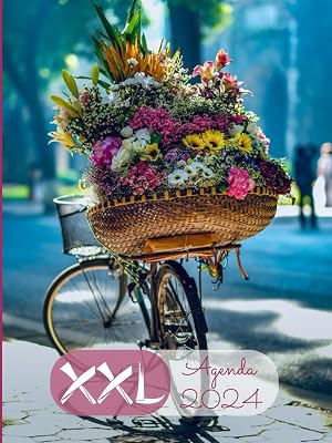 XXL Agenda 2024: Grande diaria A4 , Planificador diario y mensual, calendario 12 meses por horas, espa&ntilde;ol , Organizador 2024 Planificador diario 365 d&iacute;as - 12 meses - - de enero a diciembre 2024